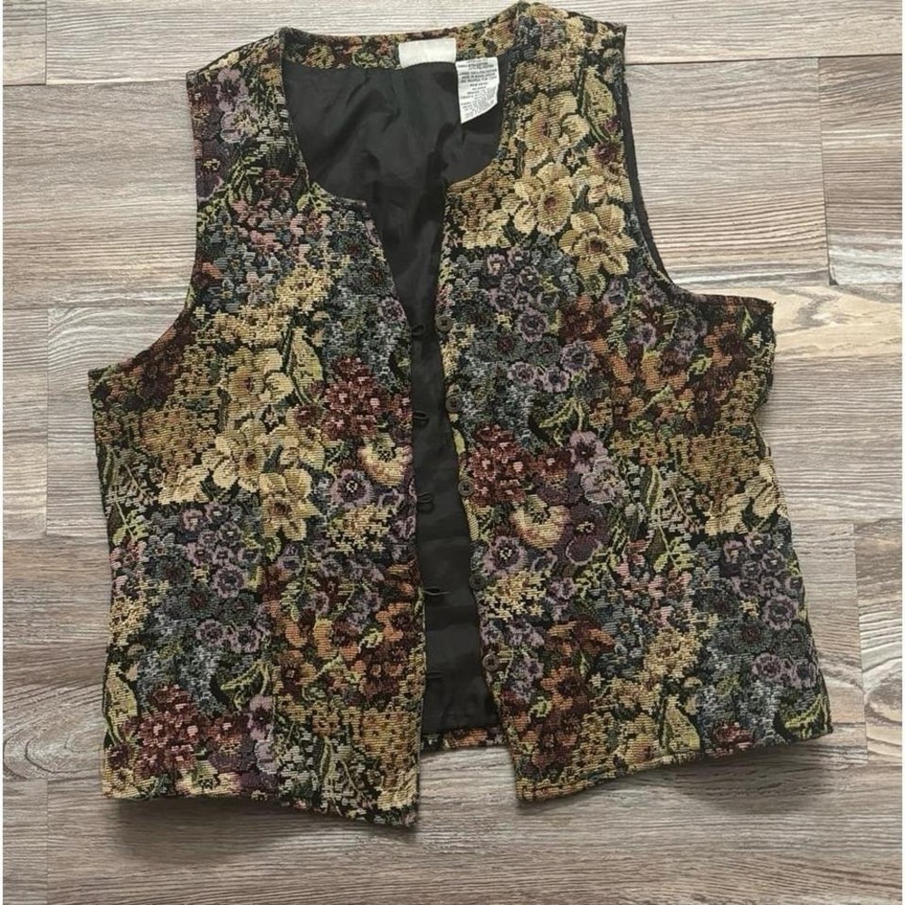 White Stag Vintage 90's boho tapestry Vest size large